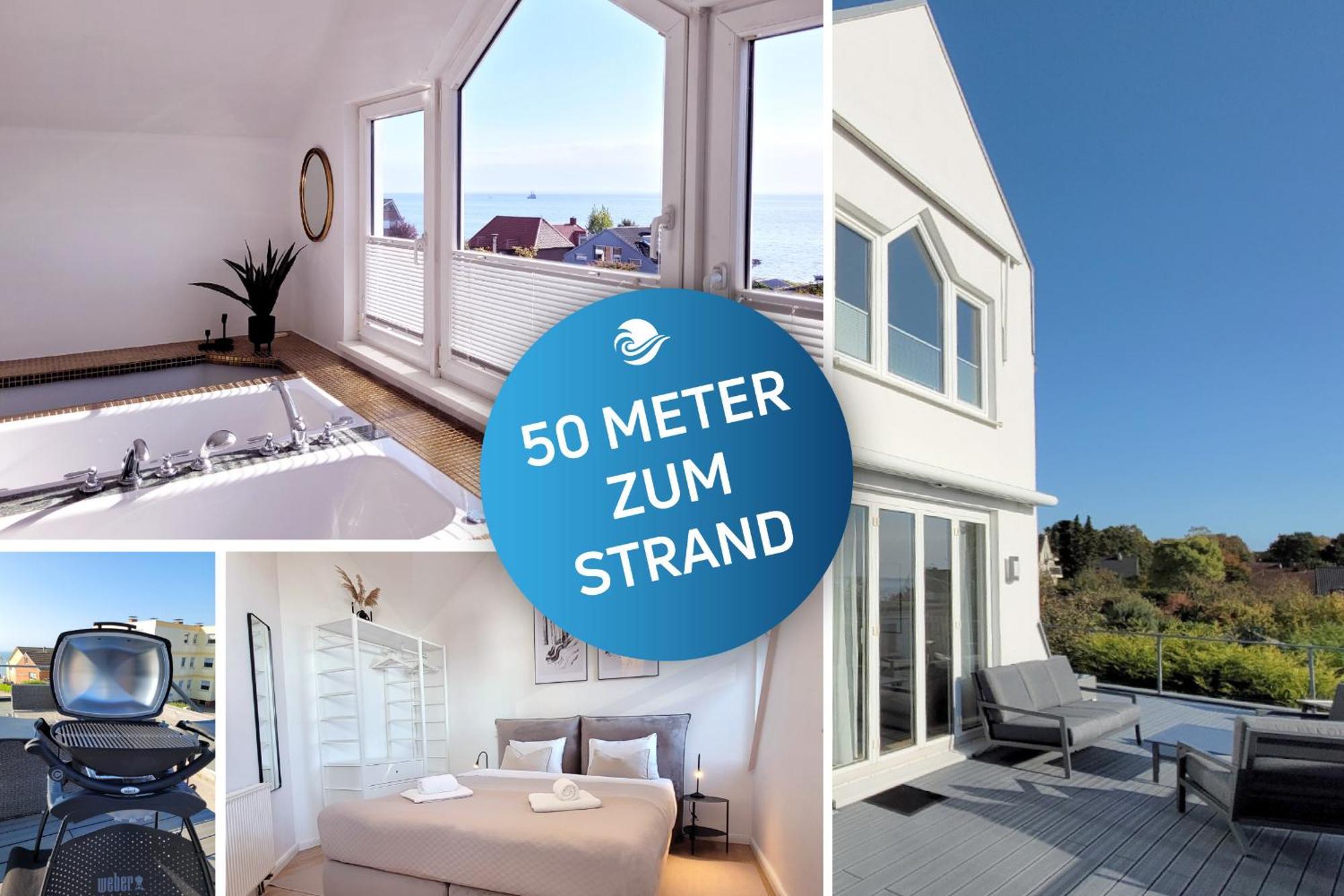 Grosse Penthouse Ferienwohnung Mit Meerblick, Sonnenterrasse & Luxusbad Von "Momentic" Sierksdorf Exterior photo